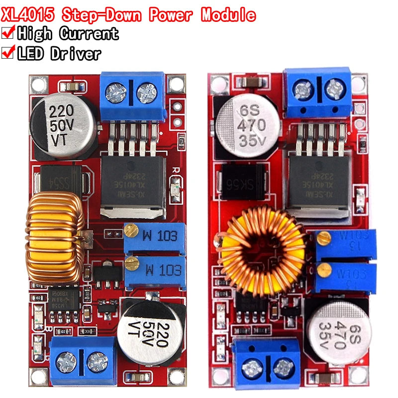 XL4015 5A DC a DC CC CV Batteria al litio Step down Scheda di ricarica Convertitore di potenza a LED Caricatore al litio Modulo step down XL4015 E1