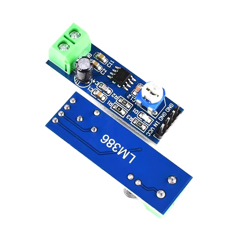 5pcs LM386 audio power amplifier module 200 times gain amplifier board mono power amplifier 5V-12V Input