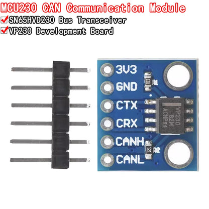 SN65HVD230 CAN Bus Transceiver Communication Thermal Protection Slope Control Module for Arduino Controller Board