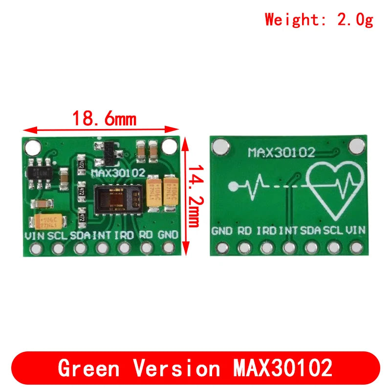 MAX30102 MAX30100 Heart rate Sensor Module Puls detection Blood oxygen concentration test For Arduino Ultra-Low Power