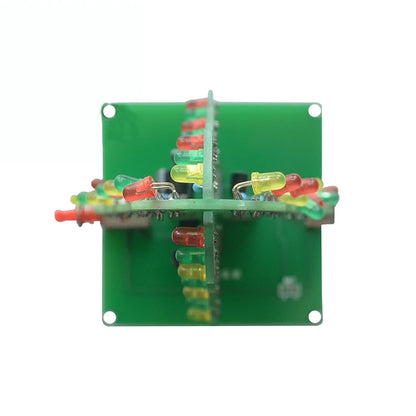 Three-Dimensional 3D Christmas-Tree LED DIY Kit Red/Green/Yellow LED Flash Circuit Kit Electronic Fun Suite