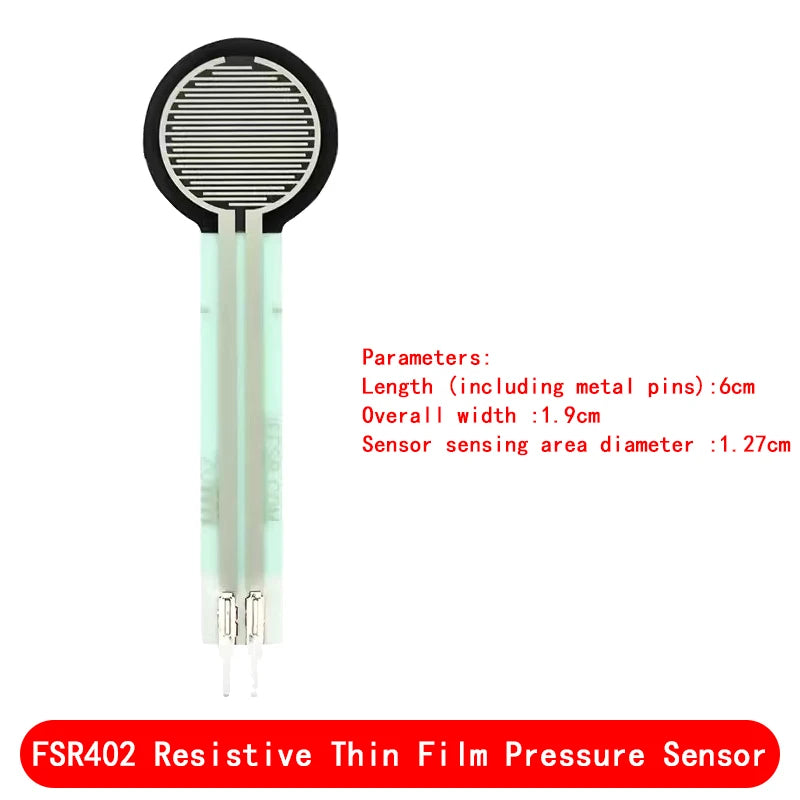 Load Cell Resistive Membrane Pressure Sensor Module Flexible Force Sensitive Analog FSR402 4mm 5mm 7mm 110mm For Arduino