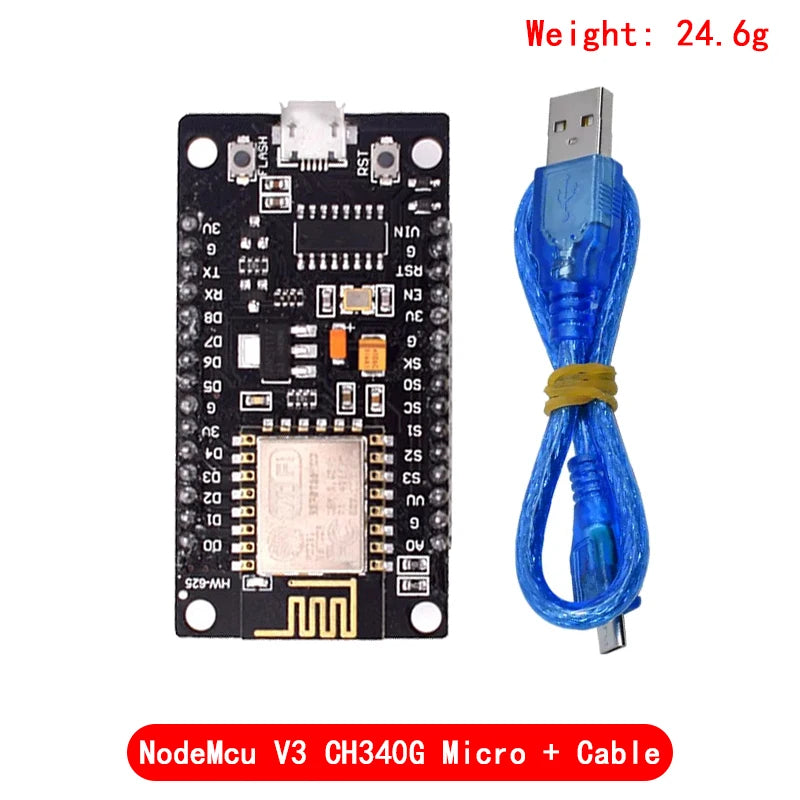 Wireless Module CH340/CP2102/CH9102X NodeMcu V3 V2 Lua WIFI Internet of Things Development Board Based ESP8266 ESP-12E