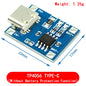 TP4056 With Protection Dual Functions 5V 1A Mini Micro TYPE-C USB 18650 Lithium Battery Charging Board Charger Module 1A Li-ion