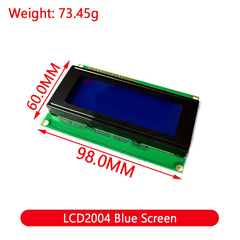 LCD Module Blue Green Screen For Arduino 0802 1602 2004 12864 LCD Character UNO R3 Mega2560 Display PCF8574T IIC I2C Interface