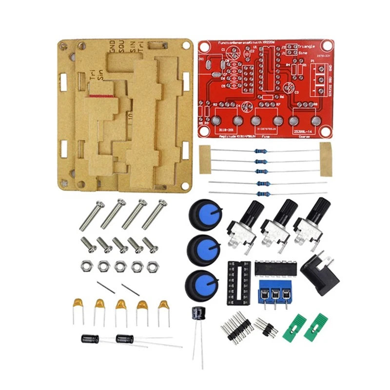 XR2206 High Precision Signal Generator DIY Kit Sine Triangle Square Waves 1Hz 1MHz Frequency Range Adjustable Frequency