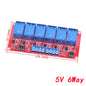 1 2 4 6 8 Channel 5V 12V 24V Relay Module Board Shield with Optocoupler Support High and Low Level Trigger for Arduino