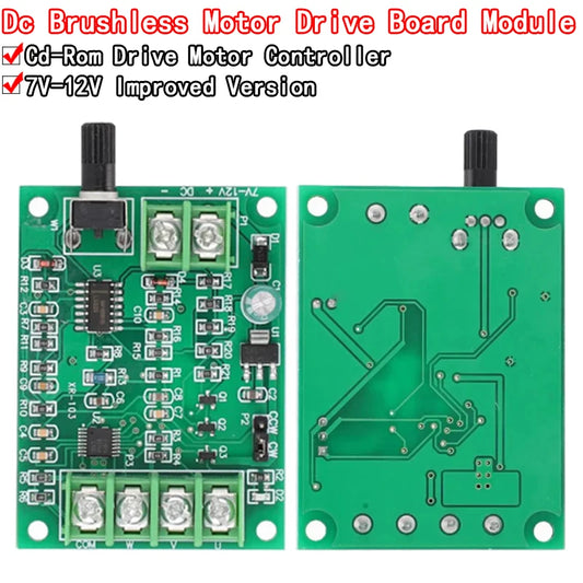 DC brushless motor driver board module speed control board optical drive hard disk motor controller 7V-12V improved version