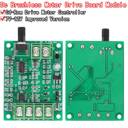 DC brushless motor driver board module speed control board optical drive hard disk motor controller 7V-12V improved version