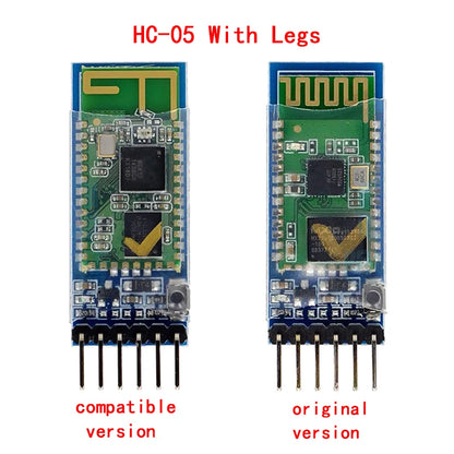 HC-05 HC-06 Master-Slave 6Pin/4Pin Anti-Reverse, Integrated Bluetooth Serial Pass-Through Module, Wireless Serial for Arduino