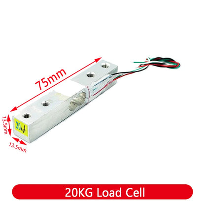 Load Cell 1KG 5KG 10KG 20KG HX711 AD Module Weight Sensor Electronic Scale Aluminum Alloy Weighing Pressure Sensor For Arduino