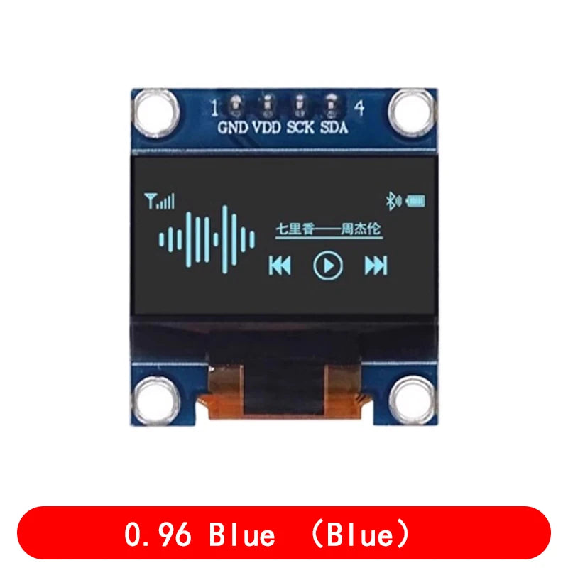 4pin 0.96 White/Blue/Yellow blue 0.96 inch OLED 128X64 OLED Display Module 0.96 IIC I2C Communicate for arduino