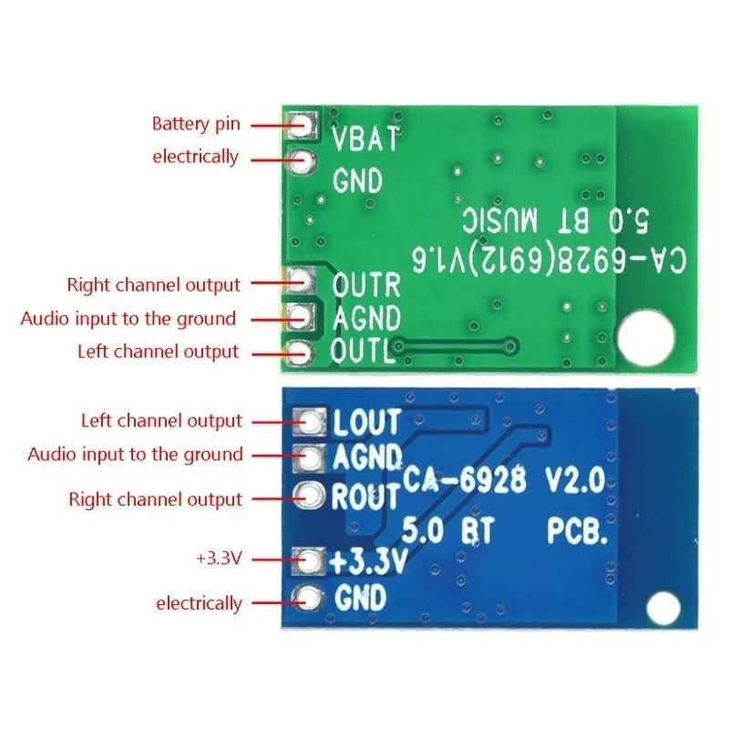 CA-6928 Digital Power Channel Amplifier Board 3.3V-6V Bluetooth Speaker Audio Aplifier Module Board