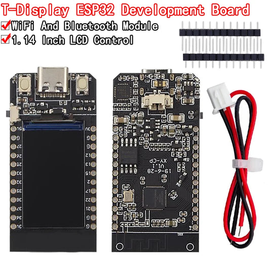 T-Display ESP32 WiFi And Bluetooth-Compatible Module Development Board 1.14 Inch LCD Control