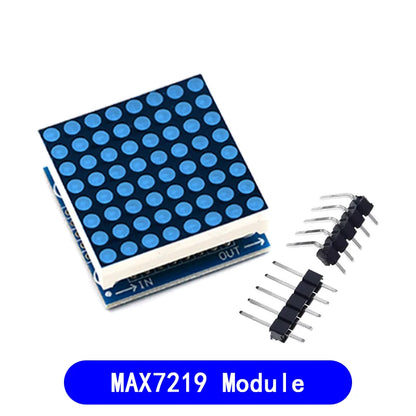MAX7219 dot matrix module microcontroller module display module finished goods , Can be together for arduino programming DIY KIT