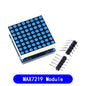 MAX7219 Dot Matrix Module Microcontroller Module Control Module Display Module 4 In One Display With 5P Line For Arduino