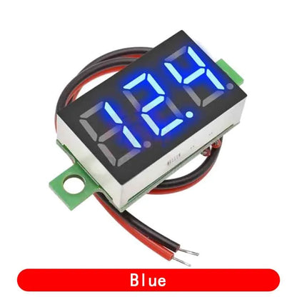 DC 4.7-32V 3 Digit Display Voltmeter Red/Blue/Gree/White 0.36 Inch Mini LED Digital Panel Volt Voltmeter Voltage Meter Tester