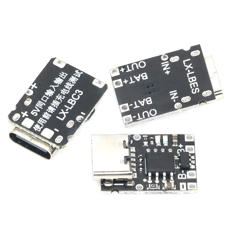 5V Charging and Discharging Integrated Module 3.7V 4.2V18650 Lithium Battery Charging Boost Power Board Protection Type-c