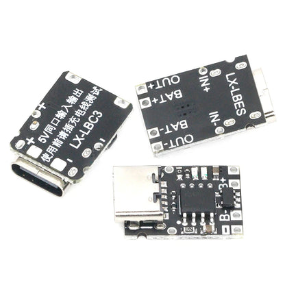 5V Charging and Discharging Integrated Module 3.7V 4.2V18650 Lithium Battery Charging Boost Power Board Protection Type-c