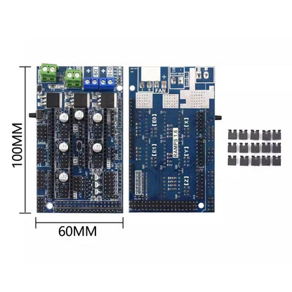 RAMPS 1.4 1.5 1.6 Panel Part Motherboard 3D Printers Parts Shield Red Black Controls