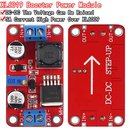 5A DC-DC Step Up Power Module Boost Volt Converter 3.3V-35V To 5V 6V 9V 12V 24V XL6019
