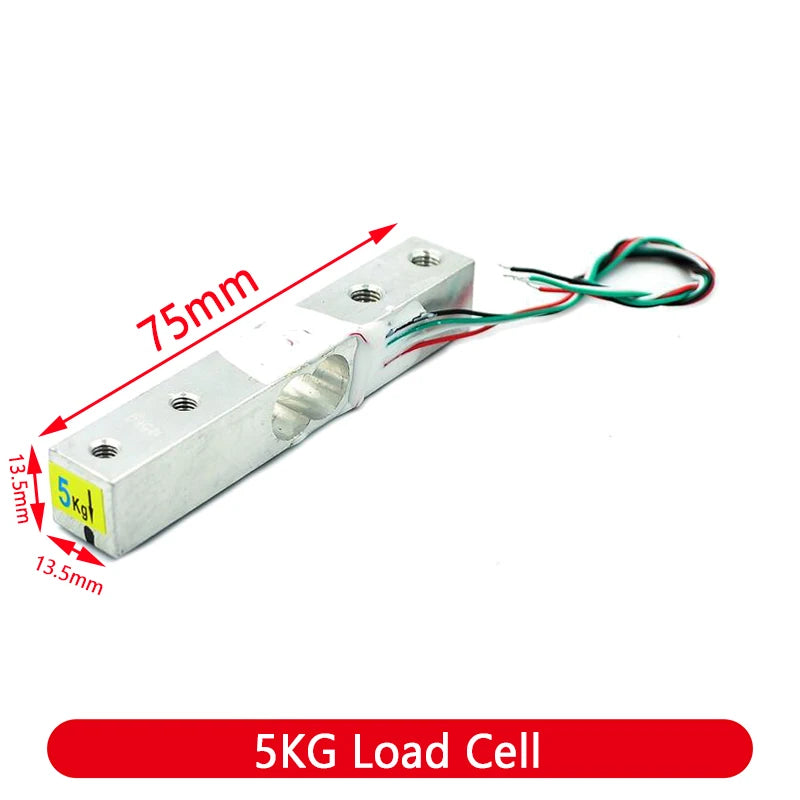 Load Cell 1KG 5KG 10KG 20KG HX711 AD Module Weight Sensor Electronic Scale Aluminum Alloy Weighing Pressure Sensor For Arduino