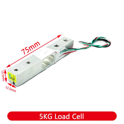Load Cell 1KG 5KG 10KG 20KG HX711 AD Module Weight Sensor Electronic Scale Aluminum Alloy Weighing Pressure Sensor For Arduino