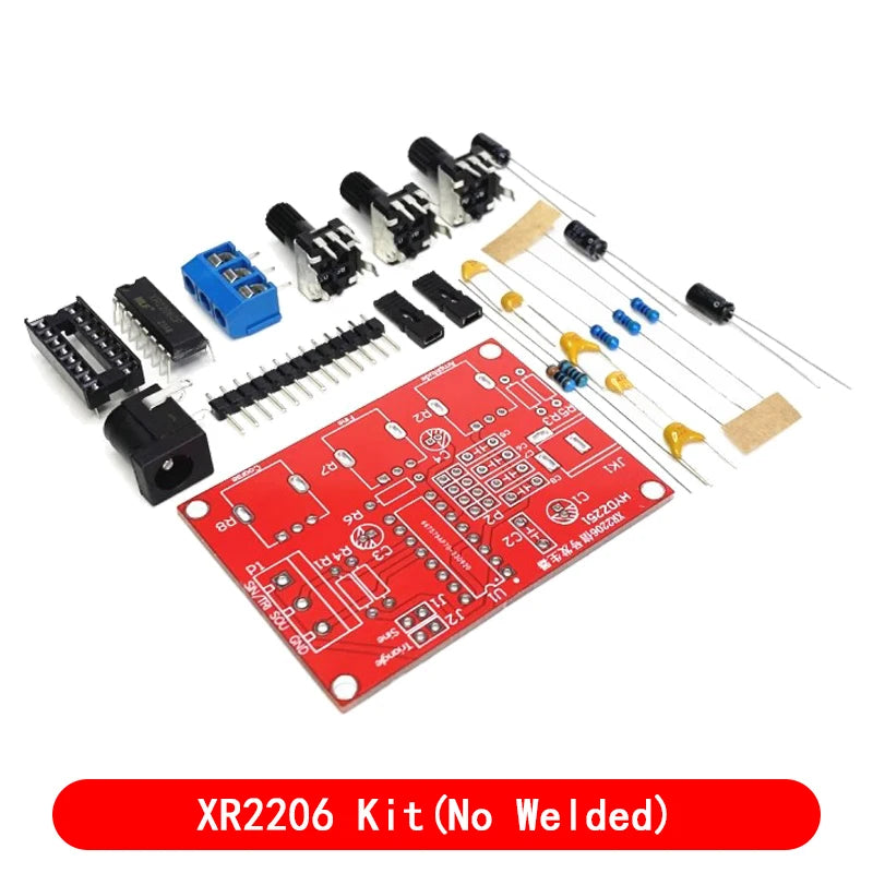XR2206 High Precision Signal Generator DIY Kit Sine Triangle Square Waves 1Hz 1MHz Frequency Range Adjustable Frequency