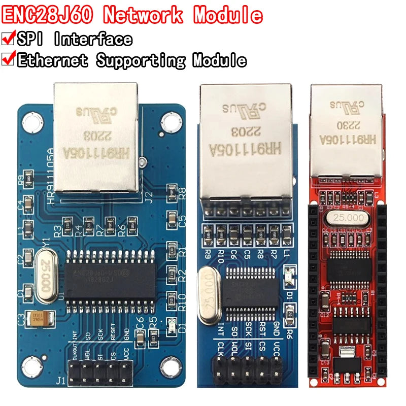 New ENC28J60 SPI interface network module Ethernet module (mini version) for arduino