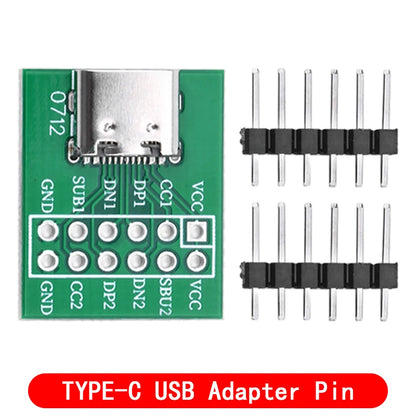 Type-c usb transfer pin dip female base B adapter plate welded female head typec feed and discharge pin