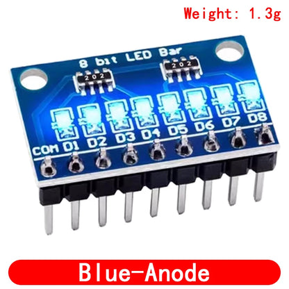 3-24V 8 Bit Blue/Red Common anode/cathode LED indicator Module Breadboard starter kit Board for MCU ARM 3d printer UNO MEGA2560