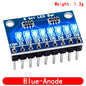 3-24V 8 Bit Blue/Red Common anode/cathode LED indicator Module Breadboard starter kit Board for MCU ARM 3d printer UNO MEGA2560