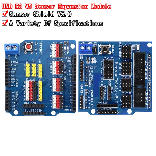 V5 Sensor Shield Expansion Board Shield For Arduino UNO R3 V5.0 Electronic Module Sensor Shield V5 expansion board