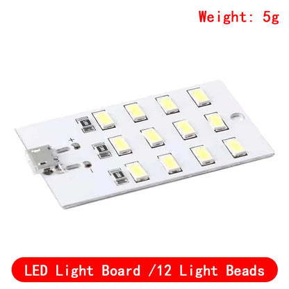 high quality 5730 smd 5V 430mA~470mA White Mirco Usb 5730 LED lighting panel USB mobile light Emergency light night light