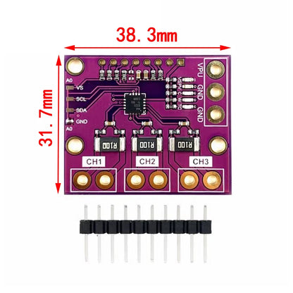 INA3221 Triple-Channel Module, High-Side Measurement, Shunt and Bus Voltage Monitor with I 2C- and SMBUS-Compatible Interface