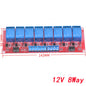 1 2 4 6 8 Channel 5V 12V 24V Relay Module Board Shield with Optocoupler Support High and Low Level Trigger for Arduino