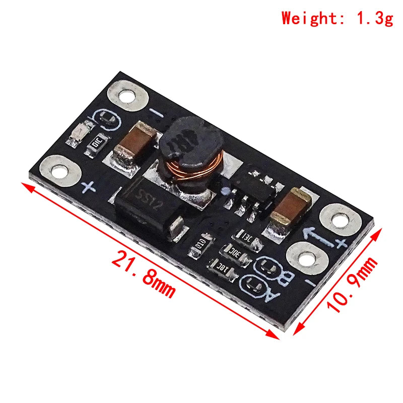5PCS Mini DC-DC Boost Step Up Converter 3V 3.2V 3.3V 3.7V 5V 9V to 12V Voltage Regulator PCB Board Module can set 5V/ 8V/ 9V