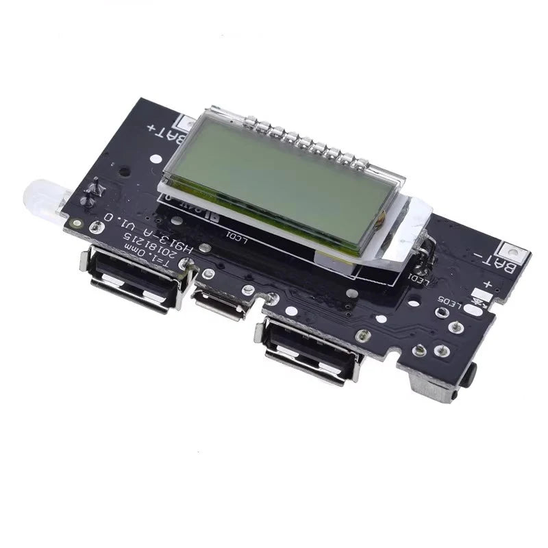 Dual USB 18650 Battery Charger PCB Power Module 5V 1A 2.1A Mobile Power Bank Accessories for Phone DIY LED LCD Module Board