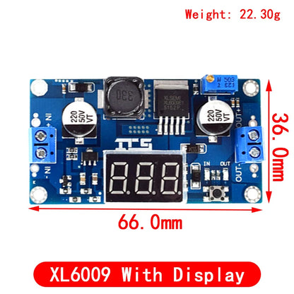 XL6009/XL6019 4A Boost Converter Step Up Adjustable 15W 5-32V to 5-50V DC-DC Power Supply Module High Performance Low Ripple