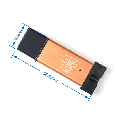 1Set ST LINK Stlink ST-Link V2 Mini STM8 STM32 Simulator Download Programmer Programming With Cover DuPont Cable ST Link V2