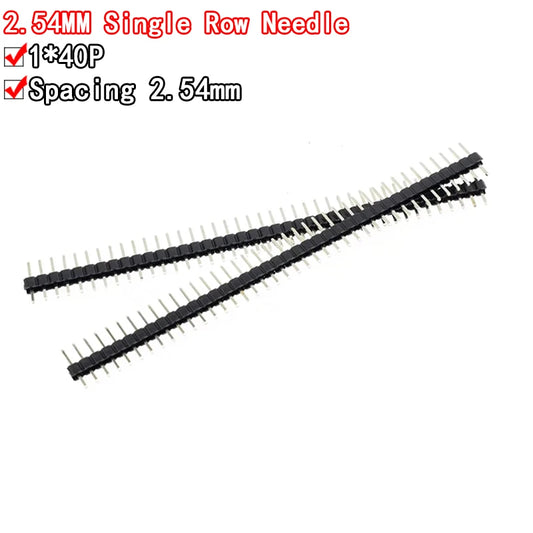 20PCS 40Pin 2.54mm Single Row Straight Male Pin Header Connector Strip For PBC Ardunio