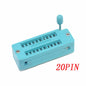 1pcs/lot 14 16 18 20 24 28 32 40 P Pin 2.54 MM Green DIP Universal ZIF IC Socket Test Solder Type IC lock seat zif socket